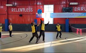 职工趣味运动会——精彩瞬间之排球对抗 